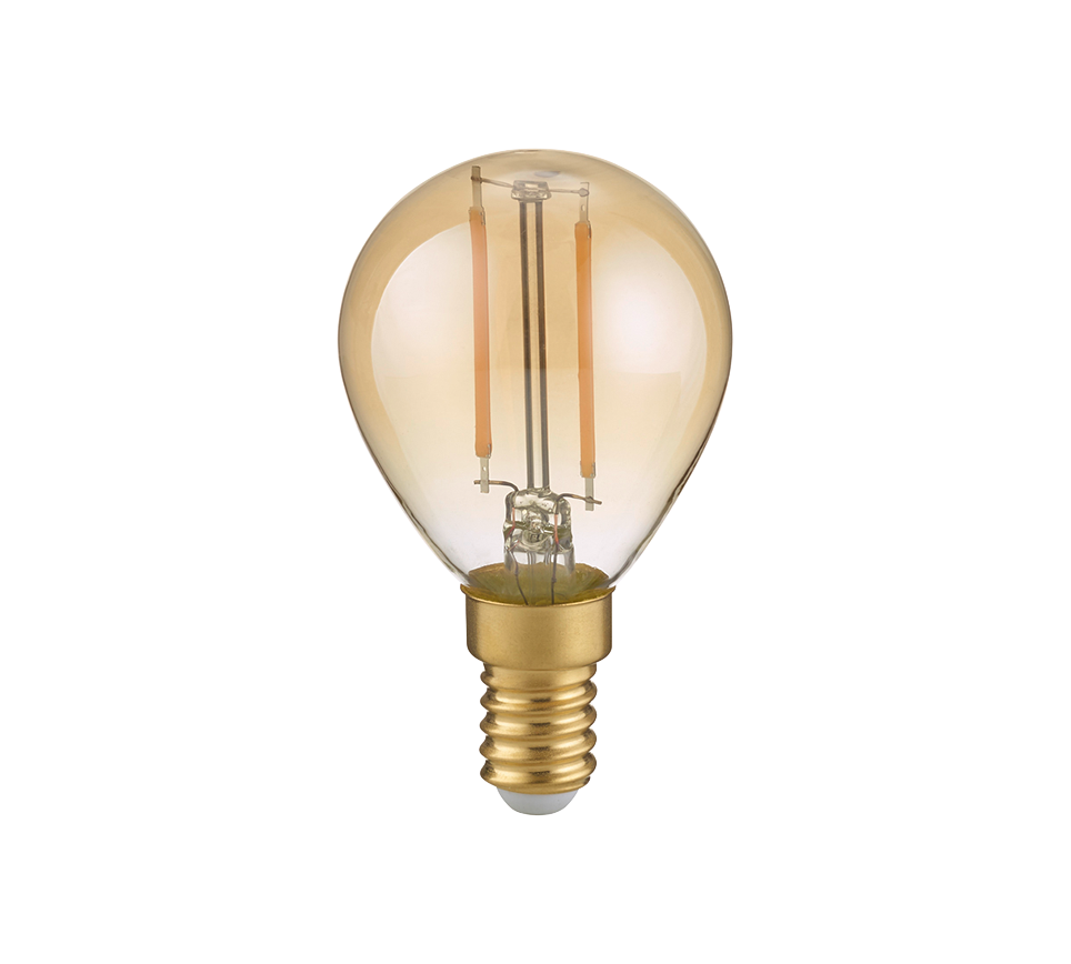 Bulb LED E14 filament classic 2W 225 lm 2700K brown 3-pack — 983-3279
