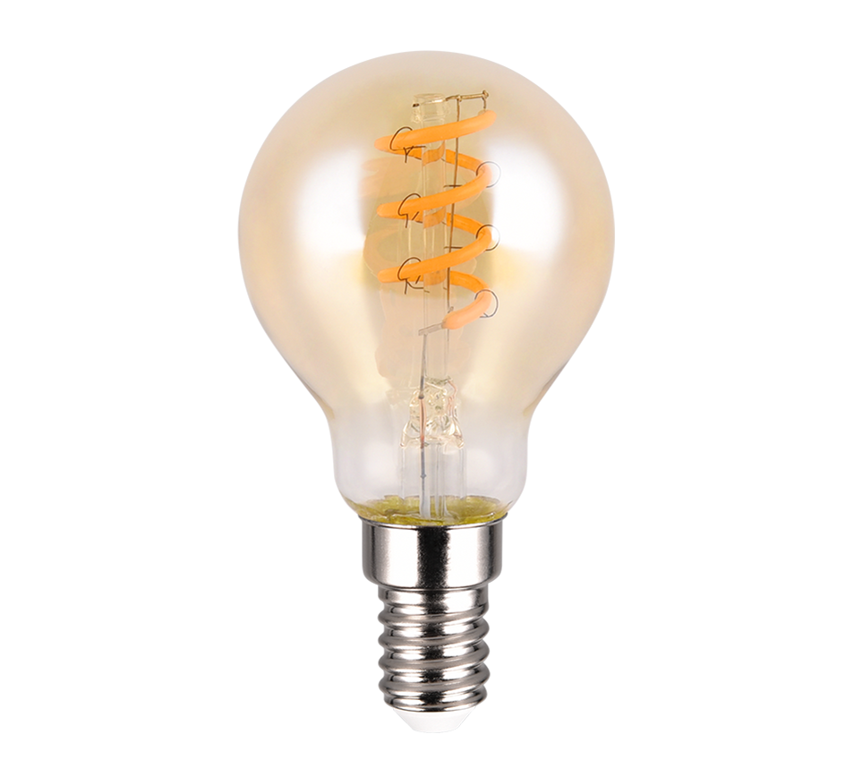Bulb LED E14 filament classic 4W 180lm 1800K amber — 983-4813