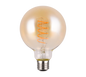 Bulb LED E27 filament big globe 7W 400lm 1800K amber — 988-4813