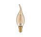 Bulb LED E14 filament candle with a tip 4W 400 lm 2700K brown switch dimmer — 990-4790
