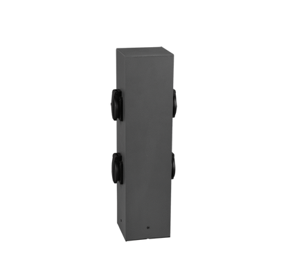 Garden socket pole anthracite with 4 power sockets — 9964-42