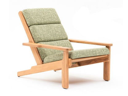Varaschin Bali Upholstered teak garden armchair with armrests