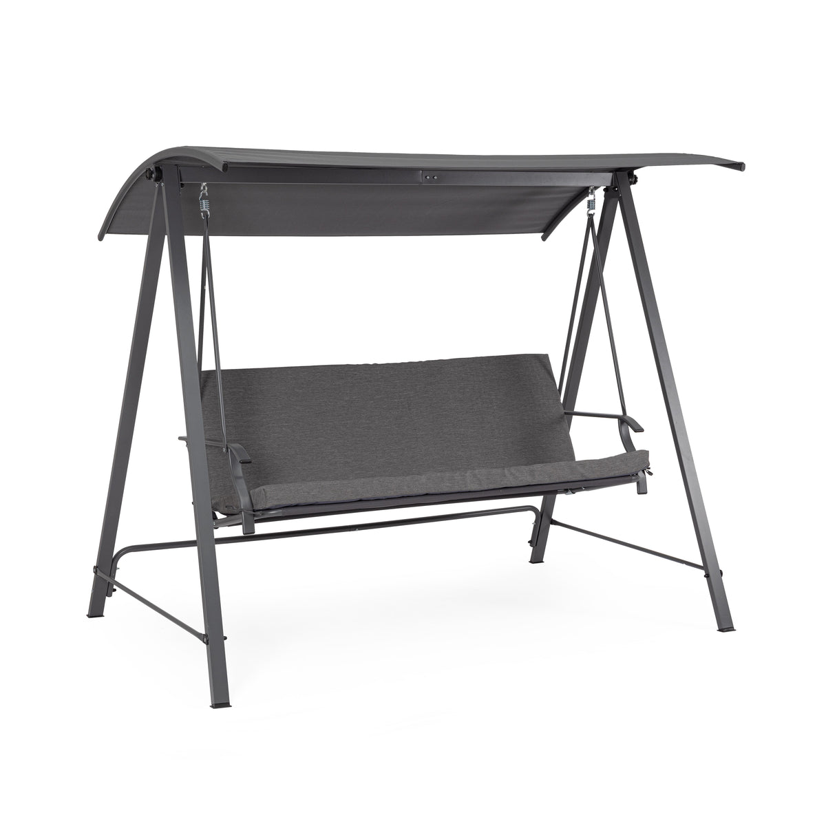 Bizzotto Teseo Charcoal-D.Grey Swing Cushion 3P — Bizzotto