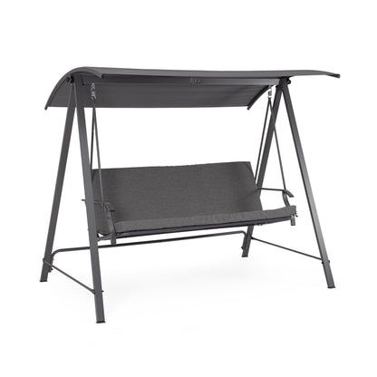 Bizzotto Teseo Charcoal-D.Grey Swing Cushion 3P — Bizzotto