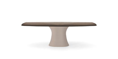Devina Nais Dining Table Manhattan barrel - Monolith — manufacturer image, example finish and configuration