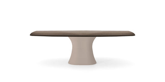 Devina Nais Dining Table Manhattan barrel - Monolith — manufacturer image, example finish and configuration
