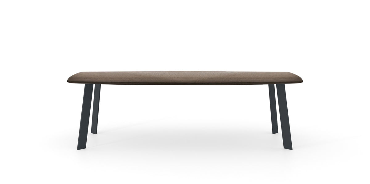 Devina Nais Dining Table Manhattan barrel - Pass — manufacturer image, example finish and configuration
