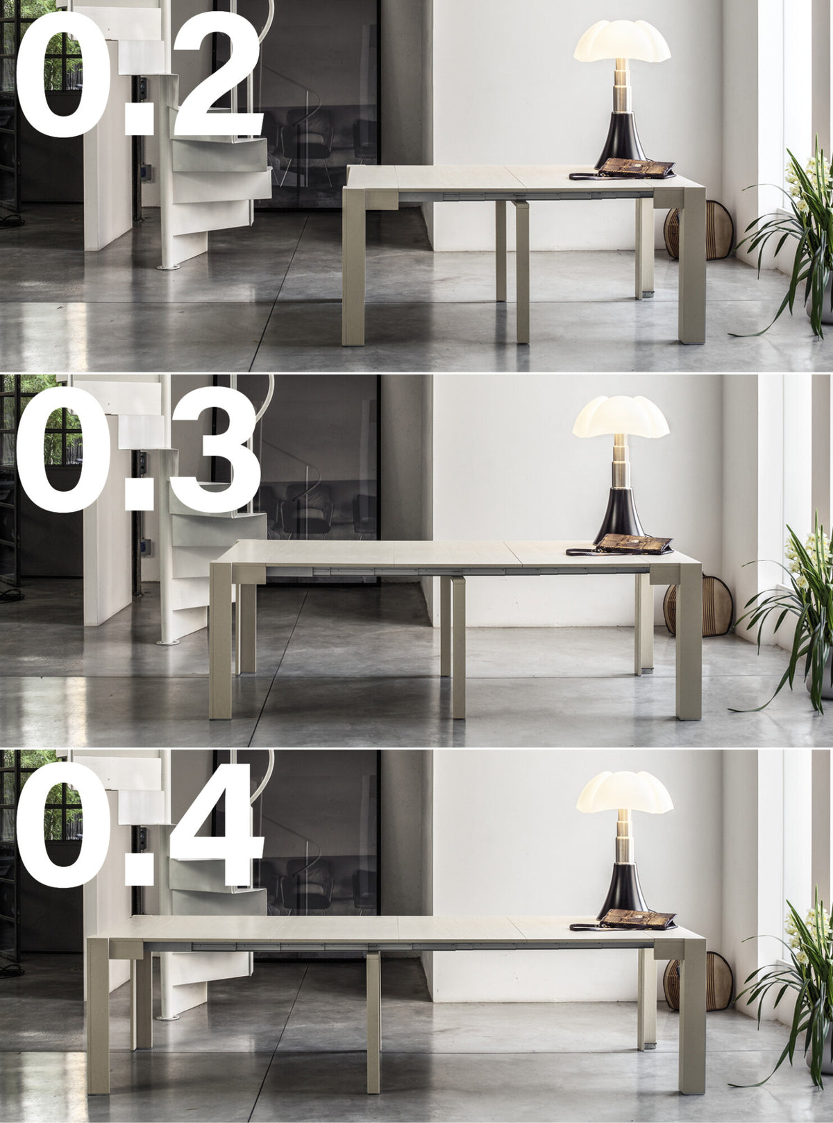 Devina Nais Extending Console Table Steward — official manufacturer view 20; example configuration