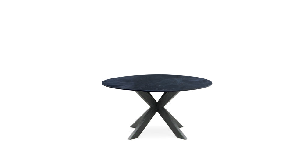 Devina Nais Dining Table Manhattan ring My-Glass - Cube — manufacturer image, example finish and configuration
