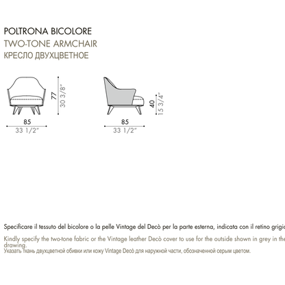 Desiree Armchair ALASIA - dimensions, item code 001015