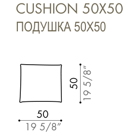 Desiree Cushion ARREDA - dimensions, item code 007230