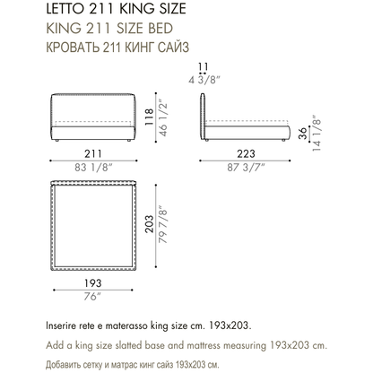 Desiree Bed BLO 118 - dimensions, item code 009060