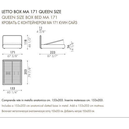 Desiree Bed BLO 118 - dimensions, item code 009062