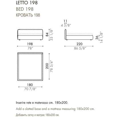 Desiree Bed BLO 84 - dimensions, item code 009031