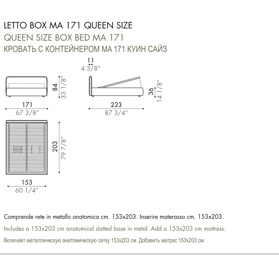 Desiree Bed BLO 84 - dimensions, item code 009062