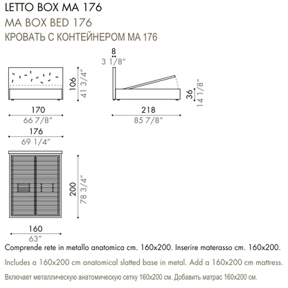 Desiree Bed CHANCE - dimensions, item code 009035