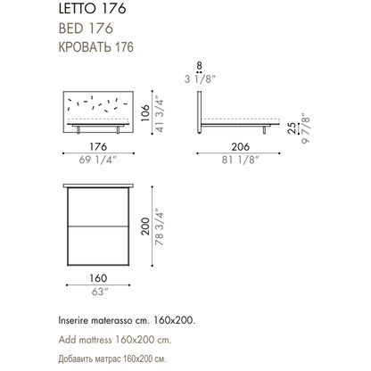 Desiree Bed CHANCE UP - dimensions, item code 009030