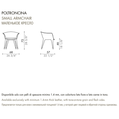 Desiree Armchair DORALEE - dimensions, item code 001005