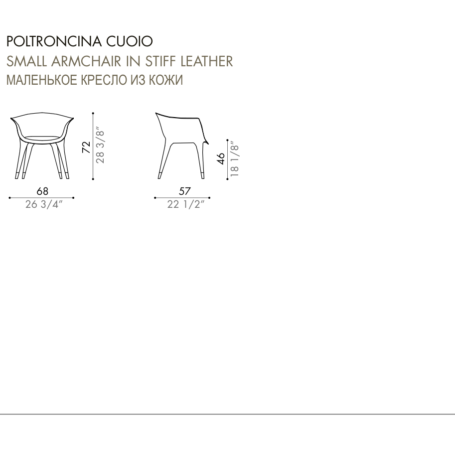 Desiree Armchair DORALEE - dimensions, item code 001007