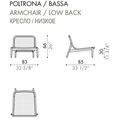 Desiree Armchair EBEN - dimensions, item code 001010