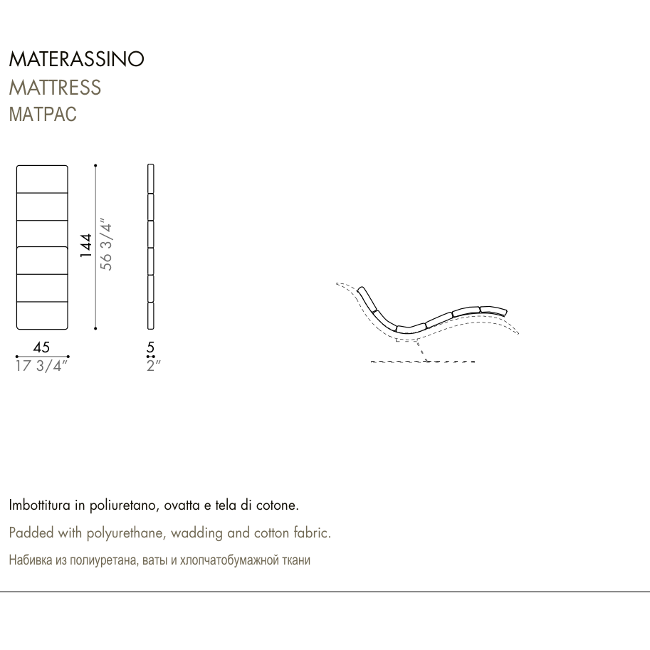 Desiree Mattress ELI FLY - dimensions, item code 007270
