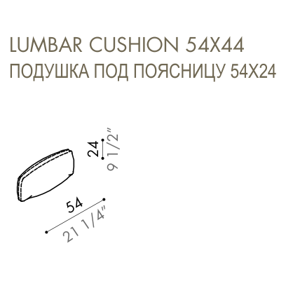 Desiree Cushion FASCIA - dimensions, item code 007260