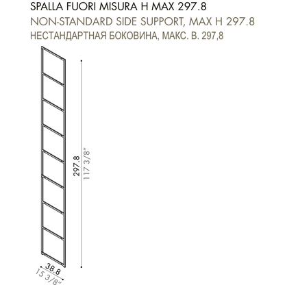 Desiree Bookcase Component IMAGE - dimensions, item code 009898