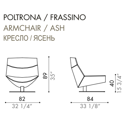 Desiree Armchair KARA - dimensions, item code 001010