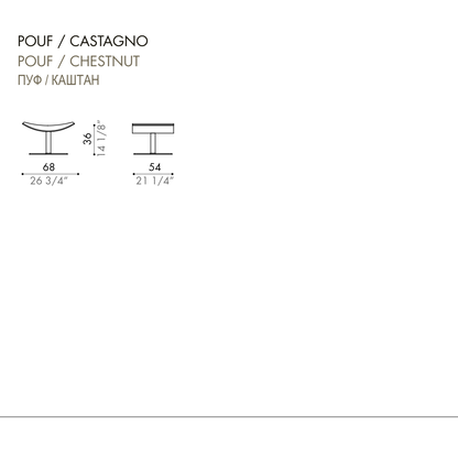 Desiree Pouf KARA - dimensions, item code 007458