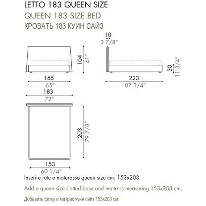 Desiree Bed LOV - dimensions, item code 009061