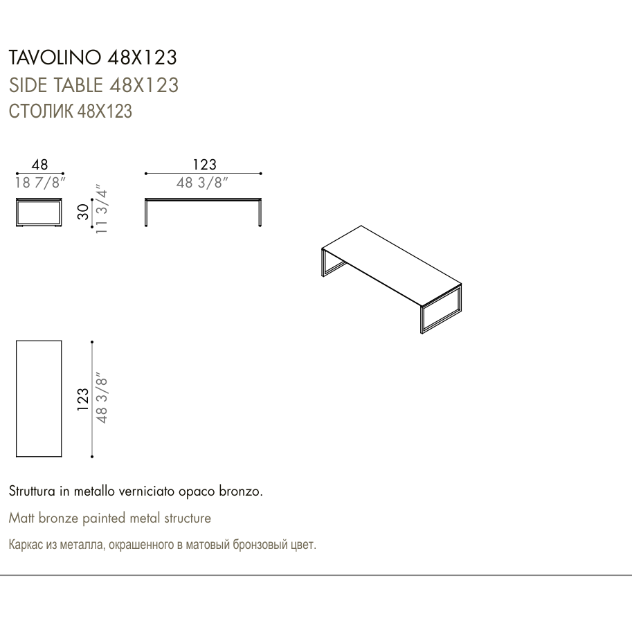 Desiree Side Table LUDWIG - dimensions, item code 007626