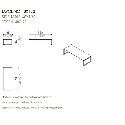 Desiree Side Table LUDWIG - dimensions, item code 007626