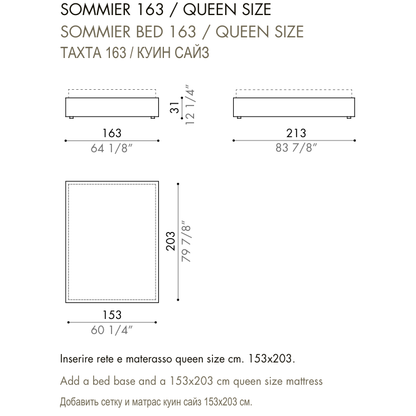 Desiree Bed Base LUDWIG - dimensions, item code 009130