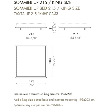 Desiree Bed Base LUDWIG - dimensions, item code 009173