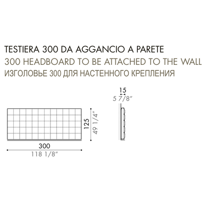 Desiree Headboard LUDWIG - dimensions, item code 009261