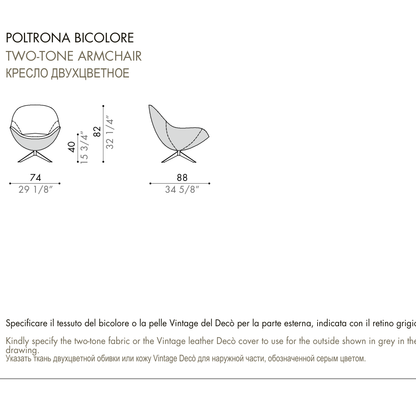 Desiree Armchair SOOR - dimensions, item code 001015