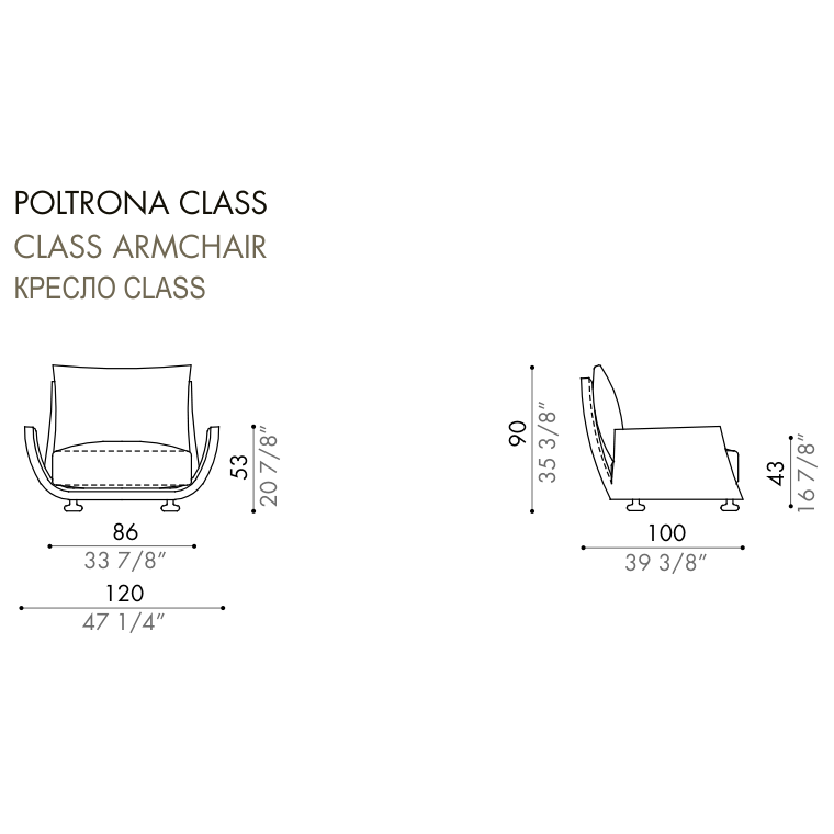 Desiree Armchair TULISS - dimensions, item code 001015
