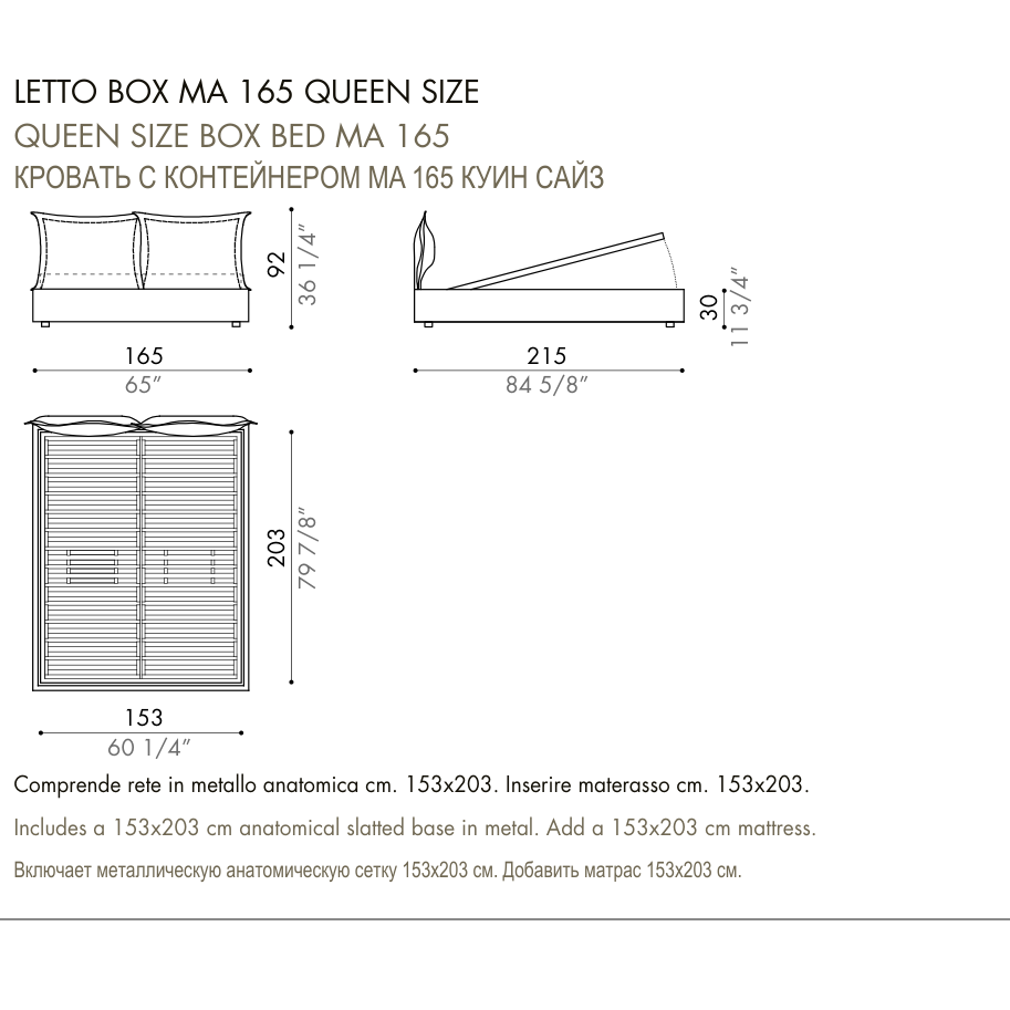 Desiree Bed VANITY - dimensions, item code 009062