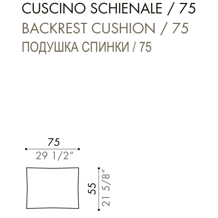 Desiree Cushion VON - dimensions, item code 007320