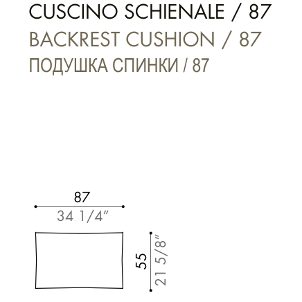 Desiree Cushion VON - dimensions, item code 007330