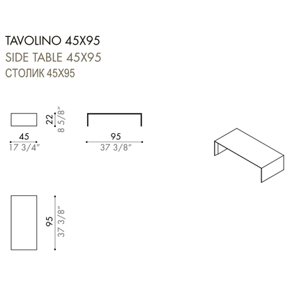 Desiree Side Table ZEROCENTO - dimensions, item code 007627