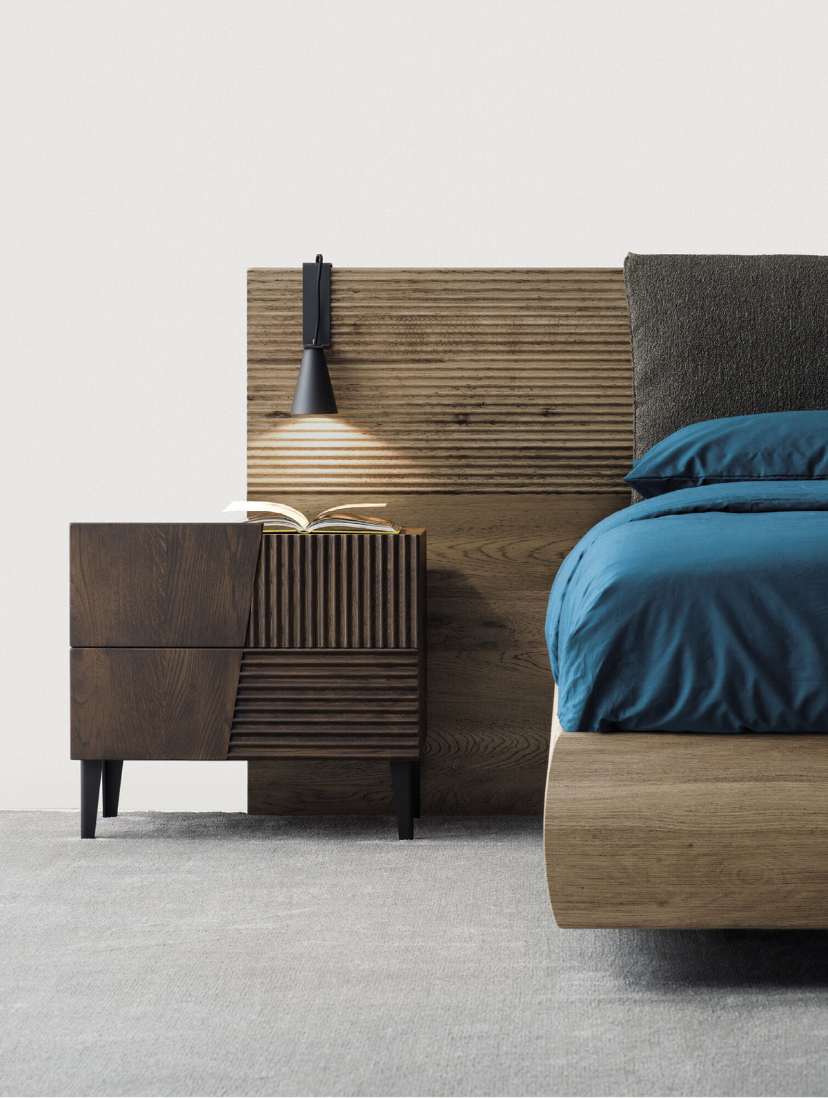 Devina Nais Bedside Table Design — manufacturer example configuration and finish — product view