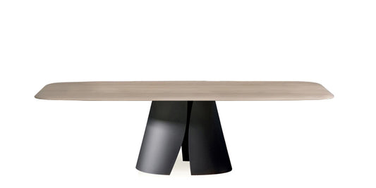 Devina Nais Dining Table Copenhagen - Shell — manufacturer image, example finish and configuration