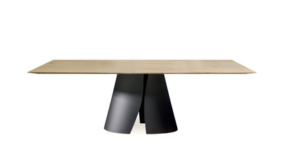 Devina Nais Dining Table Manhattan - Shell — manufacturer image, example finish and configuration