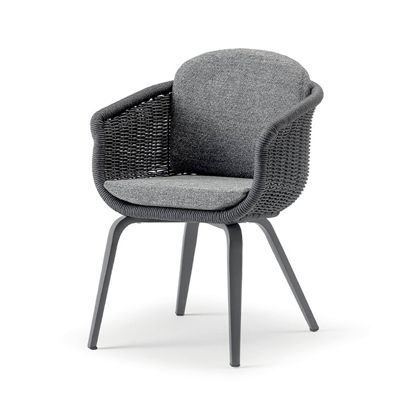 Idol&Furniture Armchair MELROSE ROPE — Anthracite
