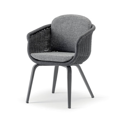 Idol&Furniture Armchair MELROSE ROPE — Anthracite