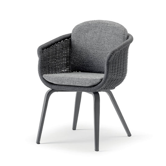 Idol&Furniture Armchair MELROSE ROPE — Anthracite