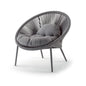 Idol&Furniture Lounge Chair NANCY — Anthracite — 1