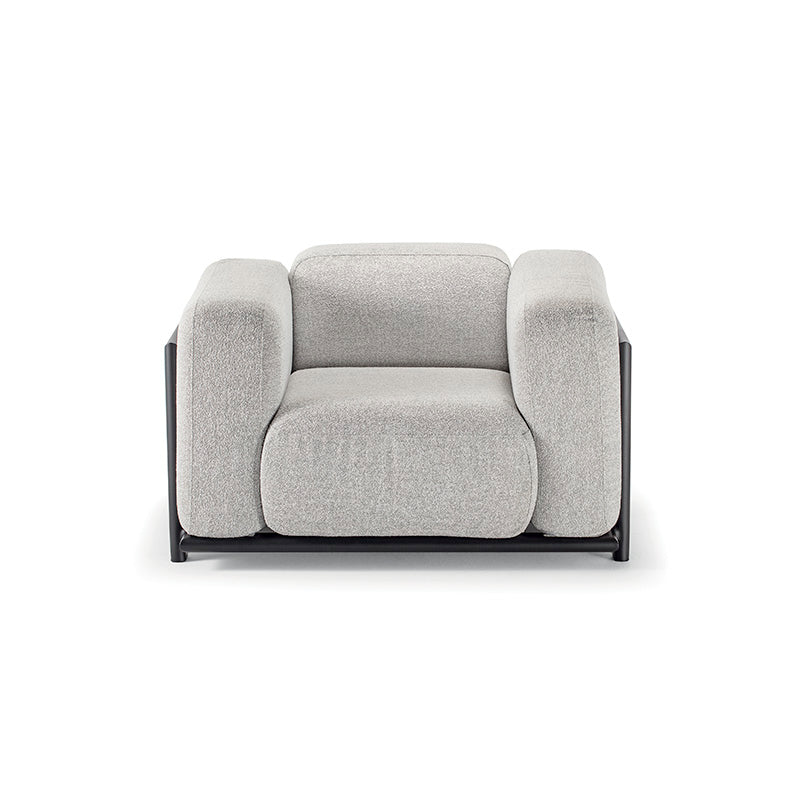 Idol&Furniture Lounge Armchair RULE ALU — Dark Grey