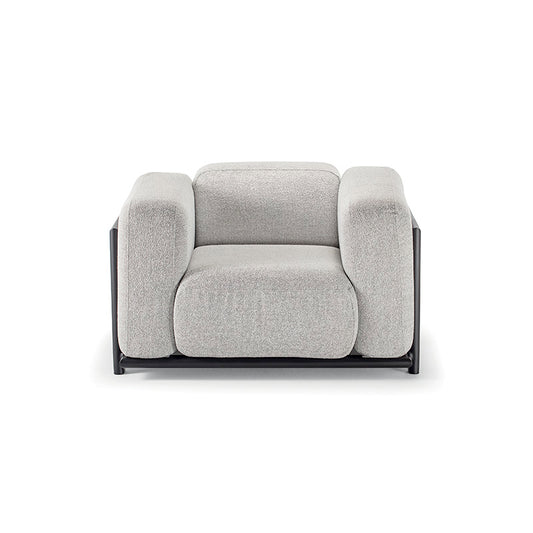 Idol&Furniture Lounge Armchair RULE ALU — Dark Grey